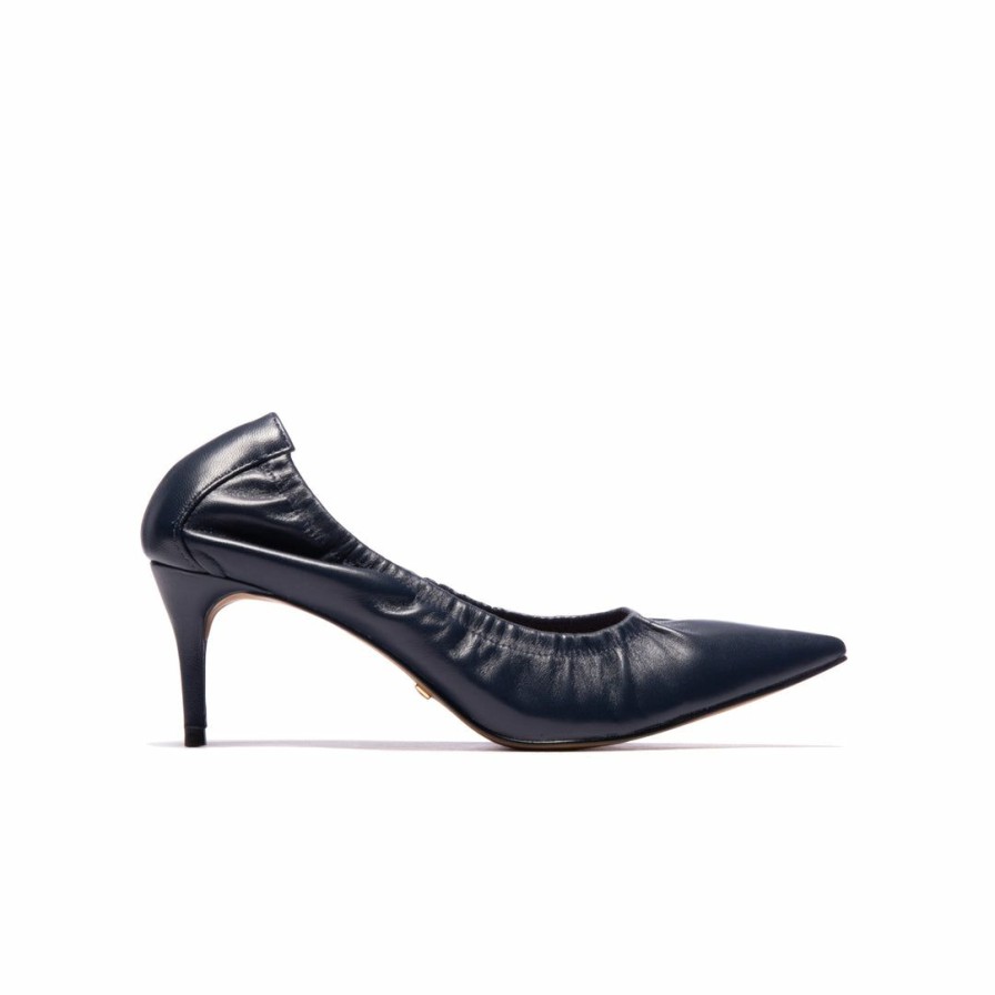 Women L'Intervalle | L'Intervalle Women Bethy Navy Leather