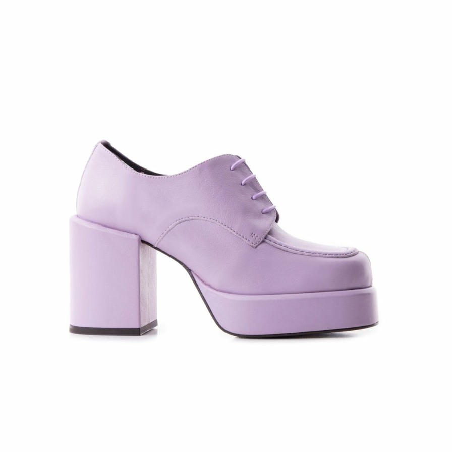 Women L'Intervalle | L'Intervalle Laurent Women Lilac Leather