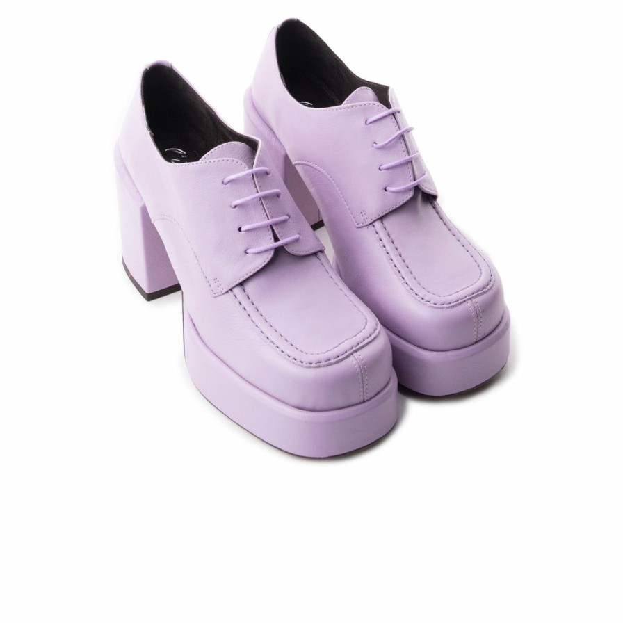 Women L'Intervalle | L'Intervalle Laurent Women Lilac Leather