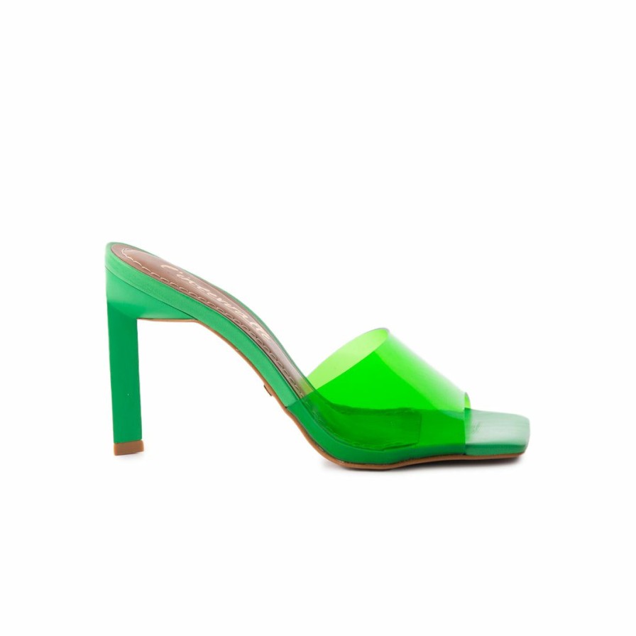 Women L'Intervalle | L'Intervalle Malta Green Vinyl Green Vinul/Vinyl Vert