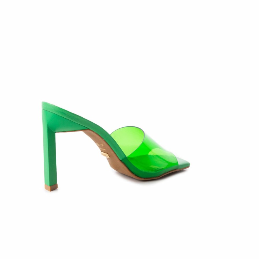 Women L'Intervalle | L'Intervalle Malta Green Vinyl Green Vinul/Vinyl Vert