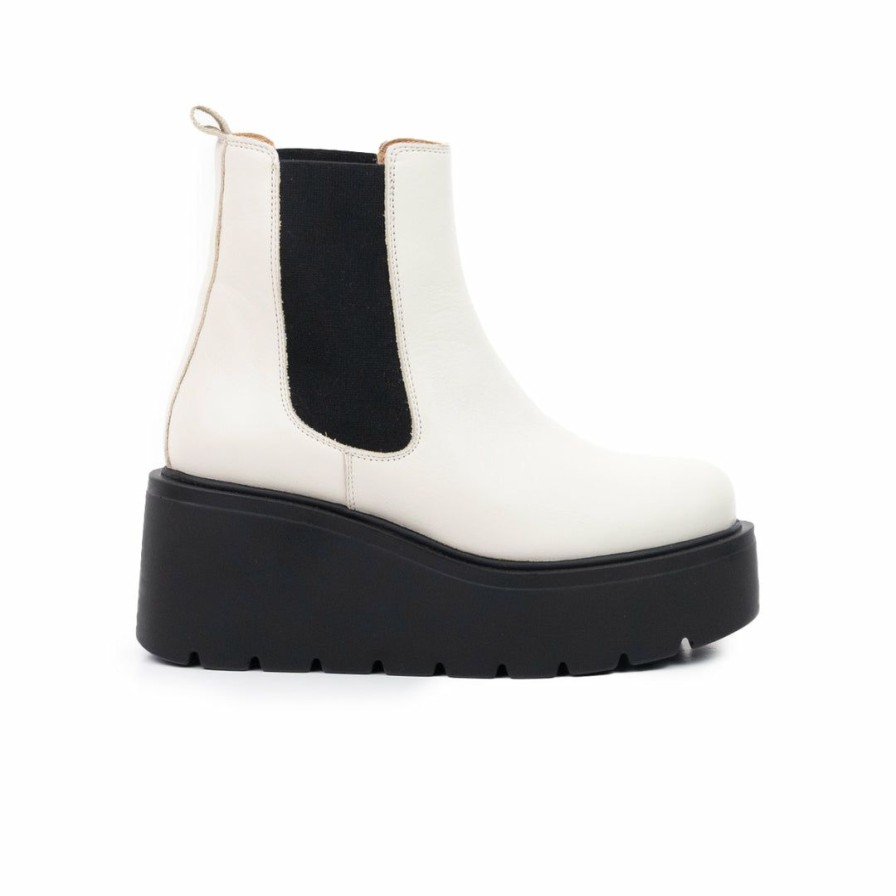 Women L'Intervalle | L'Intervalle Chicago Women Off White Leather