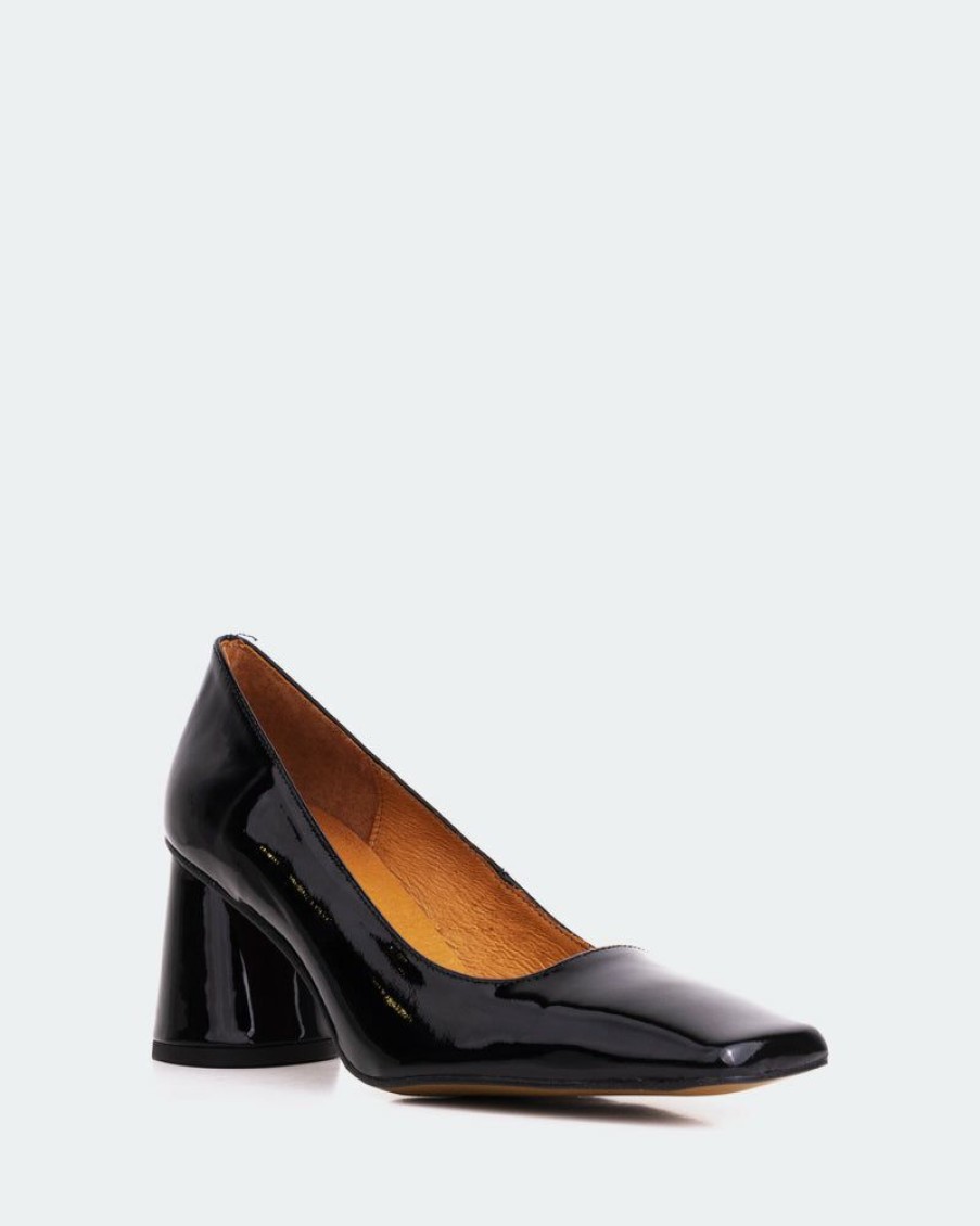 Women L'Intervalle | L'Intervalle Carey Black Patent Black Patent/Cuir Vernis Noir