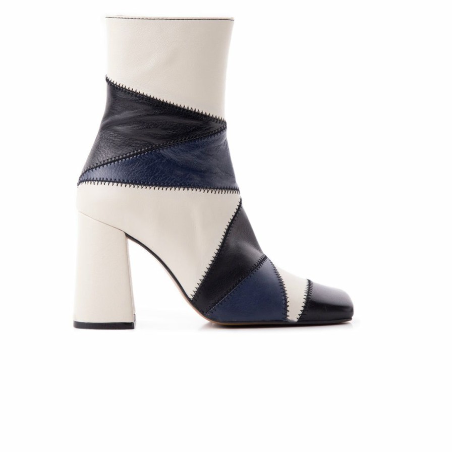 Women L'Intervalle | L'Intervalle Women Redwood Blue Multi Leather