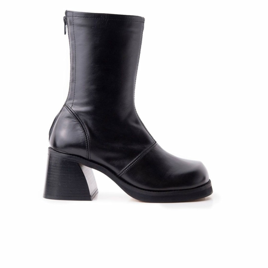 Women L'Intervalle | L'Intervalle Lesly Women Black Leather