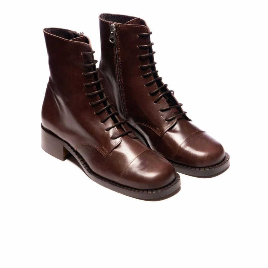 Women L'Intervalle | L'Intervalle Women Antibes Brown Leather