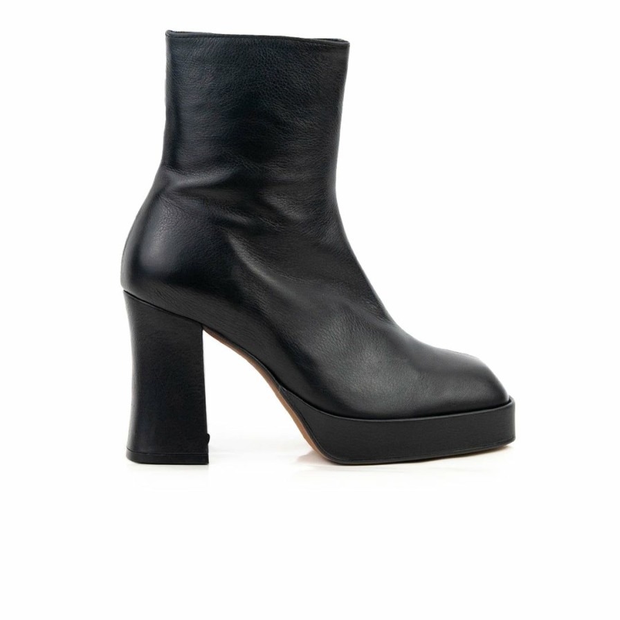 Women L'Intervalle | L'Intervalle Mayotte Women Black Leather