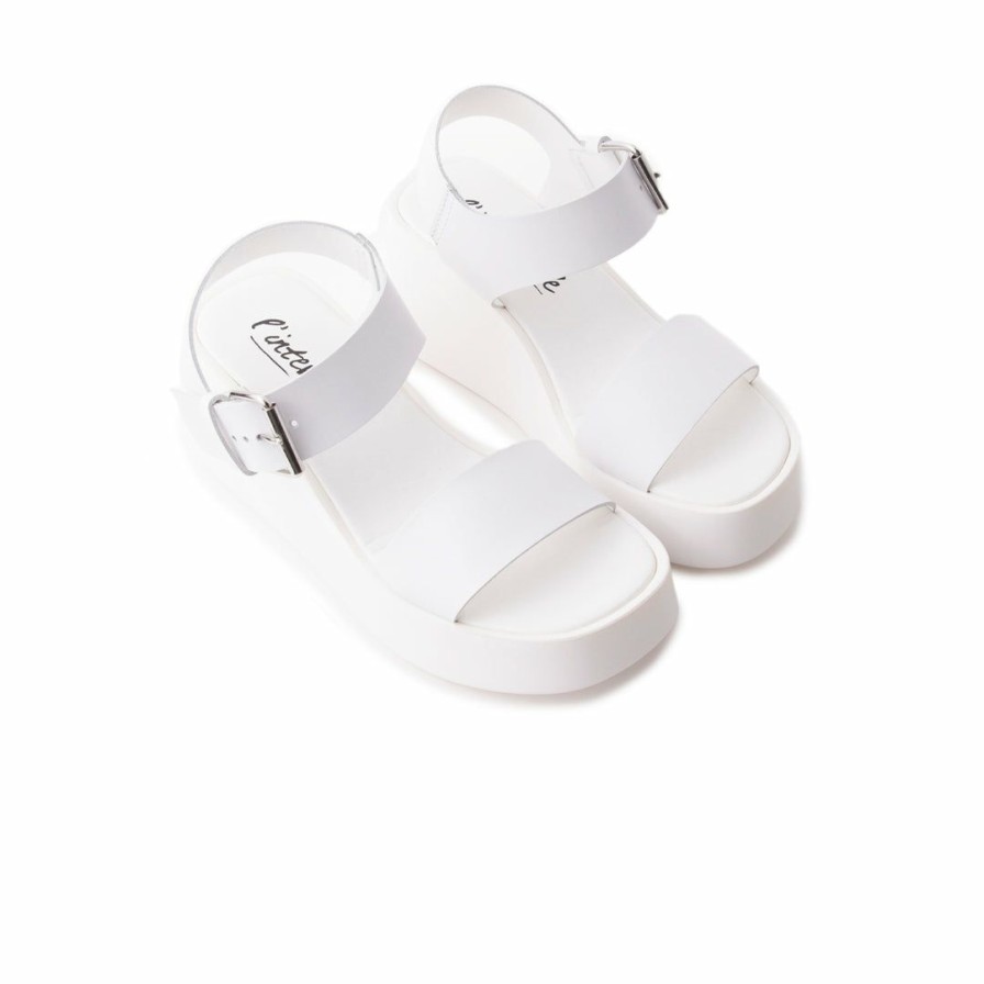 Women L'Intervalle | L'Intervalle Dear White Leather Women White Leather/Cuir Blanc