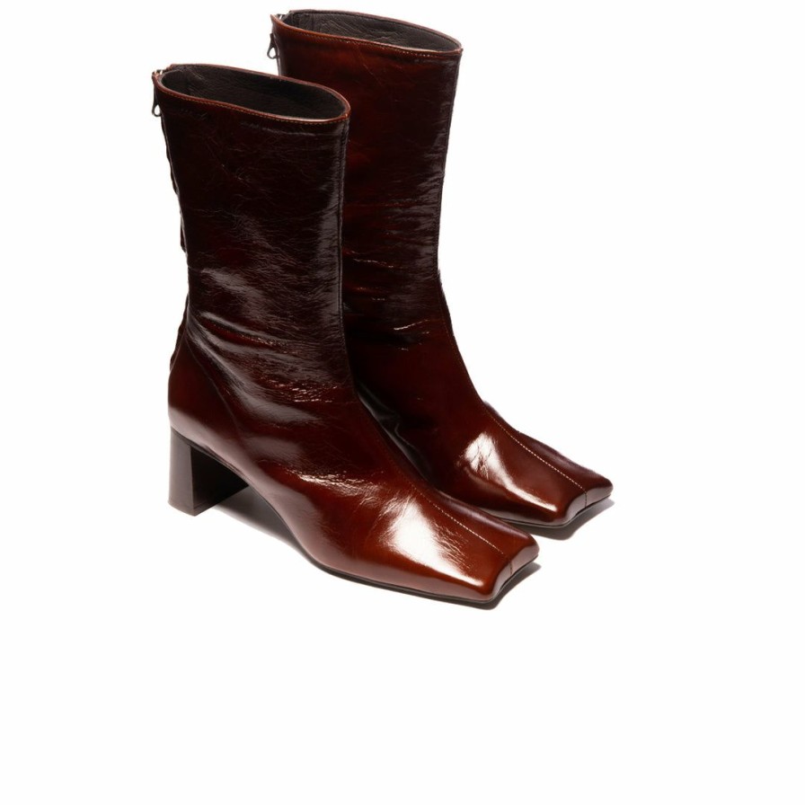 Women L'Intervalle | L'Intervalle Vernazza Women Chestnut Leather