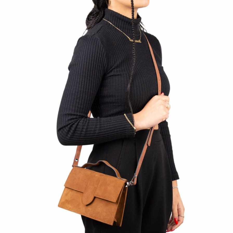 Bags L'Intervalle | L'Intervalle Mini Diya Women Tan Suede