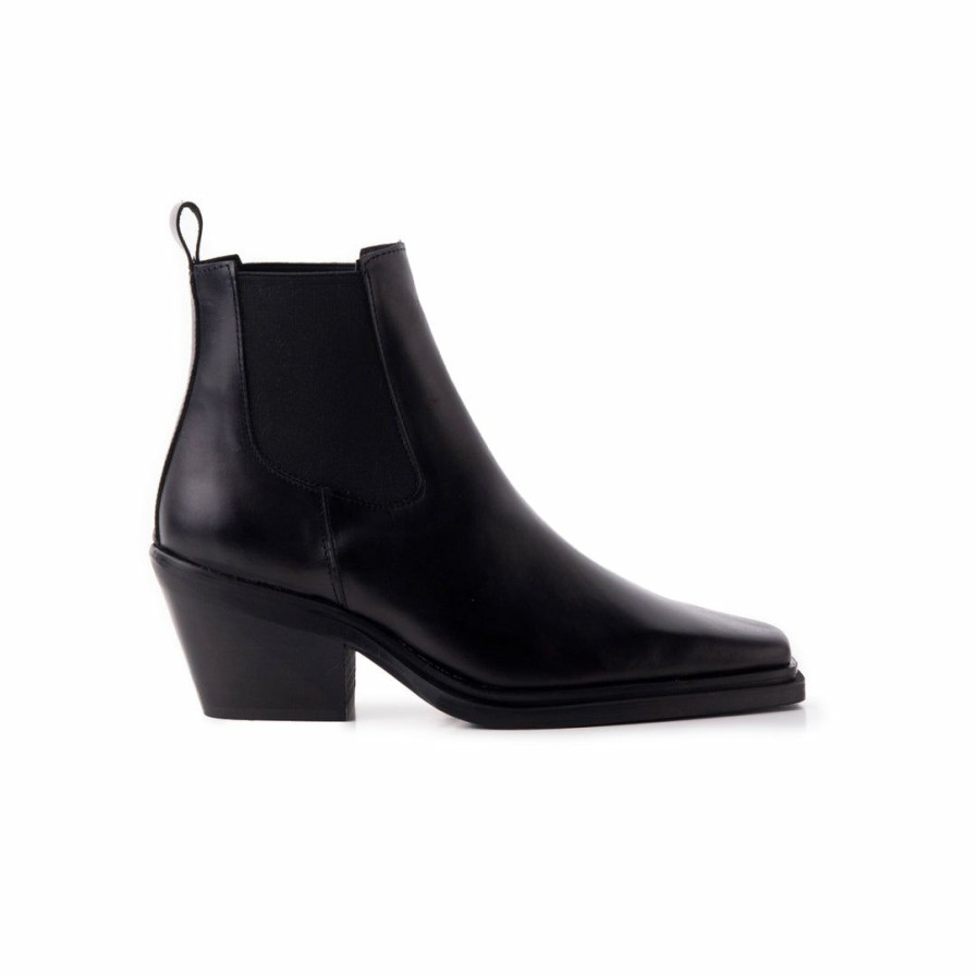 Women L'Intervalle | L'Intervalle Women Lyndale Black Leather