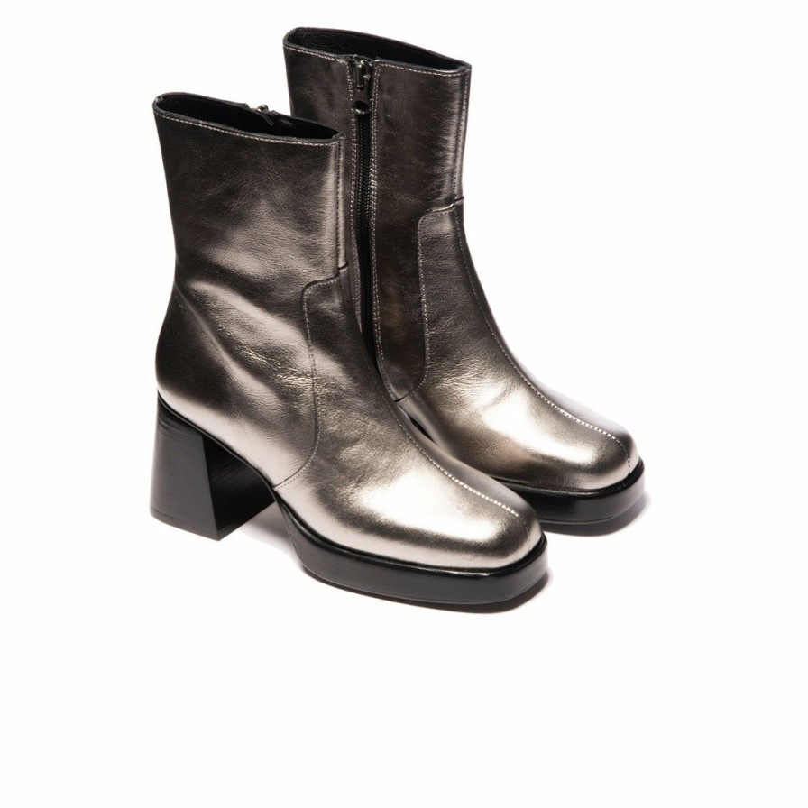 Women L'Intervalle | L'Intervalle Women Sullivan Pewter Metallic