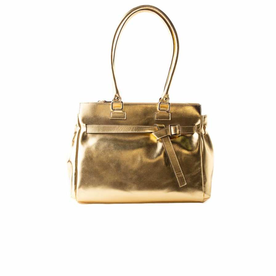 Bags L'Intervalle | L'Intervalle Women Avenue Gold Leather Gold Leather/Cuir Or