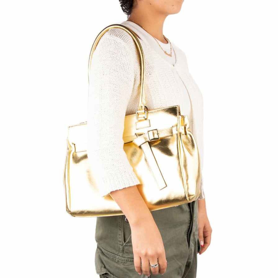 Bags L'Intervalle | L'Intervalle Women Avenue Gold Leather Gold Leather/Cuir Or