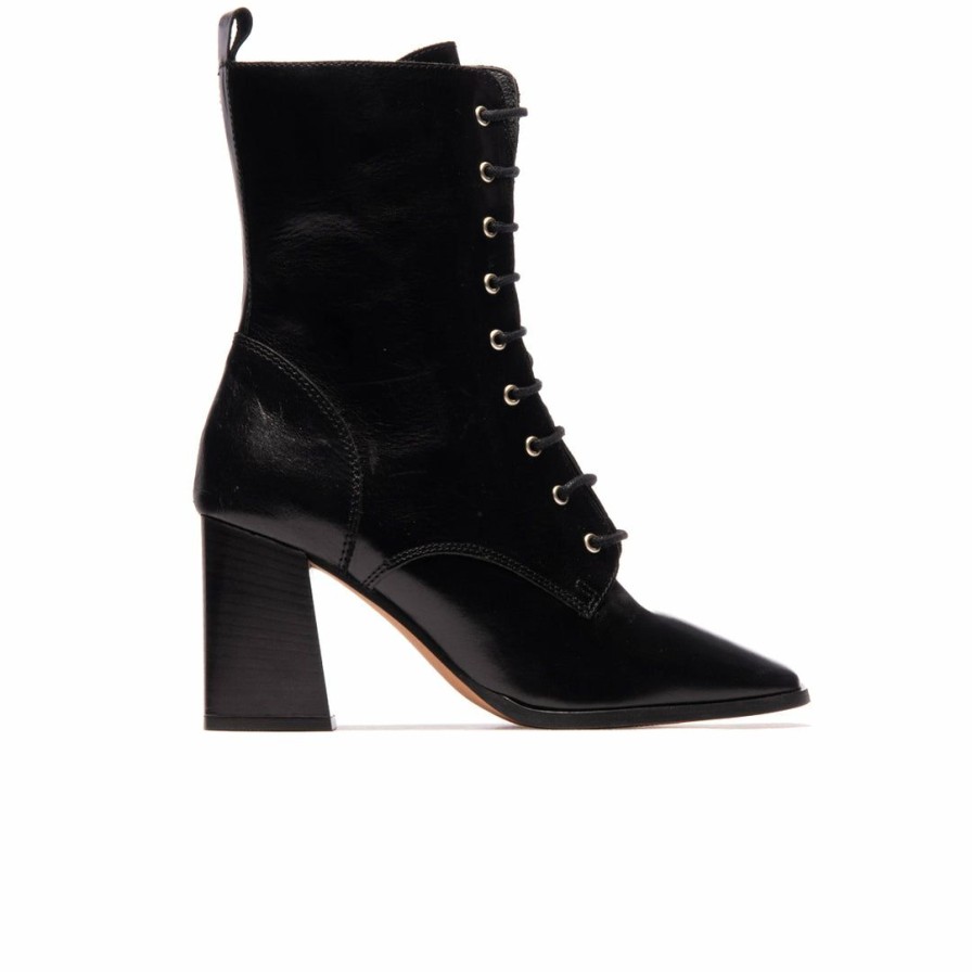 Women L'Intervalle | L'Intervalle Palermo Black Leather