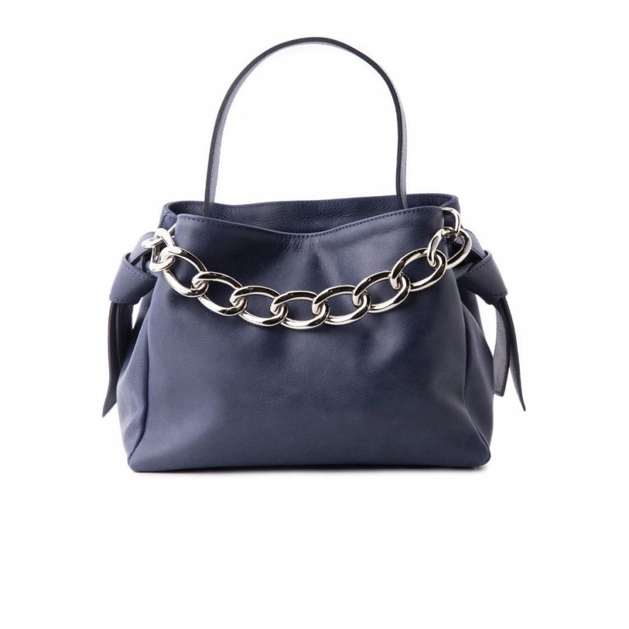 Bags L'Intervalle | L'Intervalle Enchanted Dark Blue Leather Dark Blue Leathe/Bleu Fonce Cuir