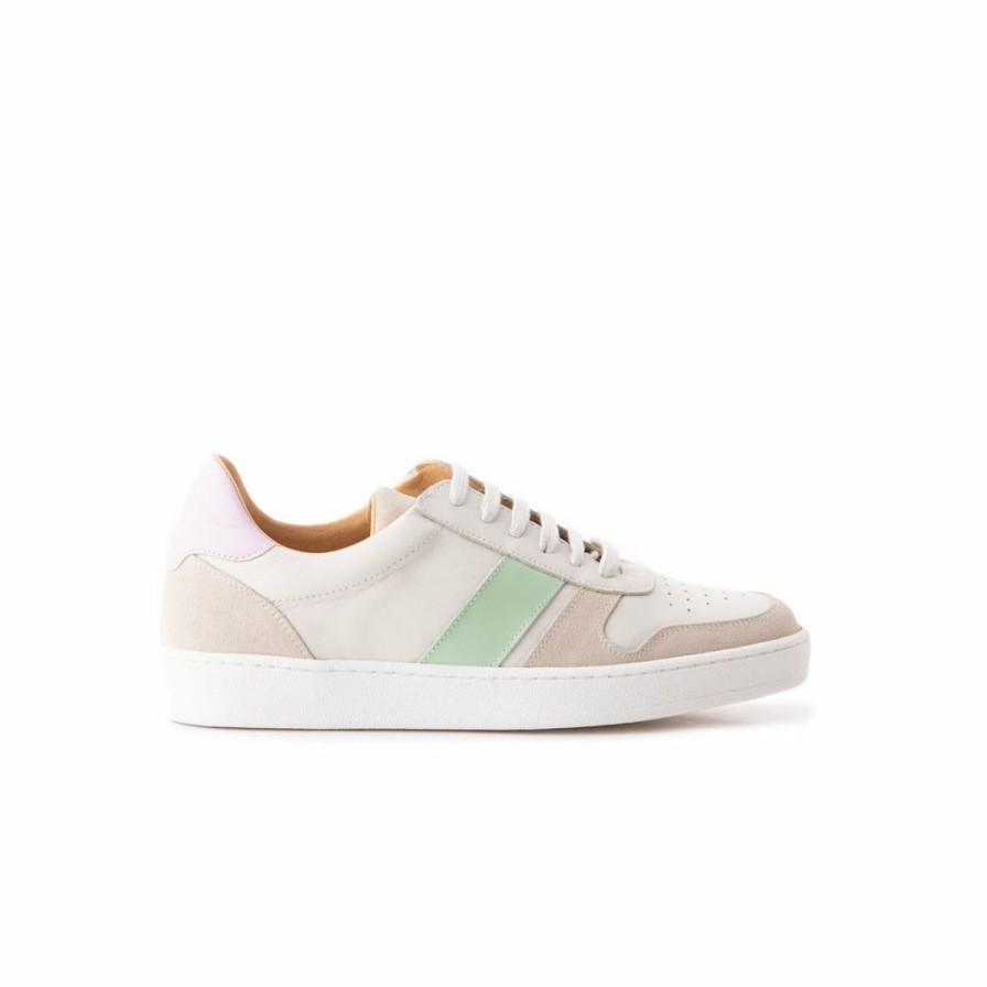 Women L'Intervalle | L'Intervalle Women Karma White Mint Leather White Mint Leather/Cuir Blanc Mente