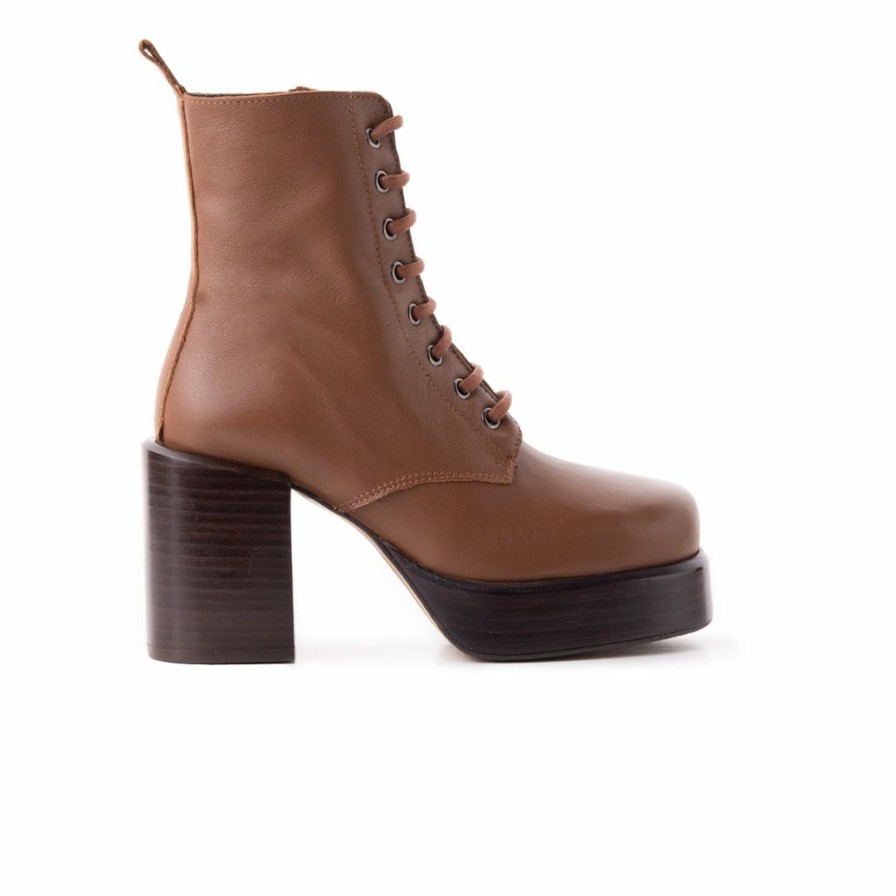 Women L'Intervalle | L'Intervalle Women Regal Cognac Leather