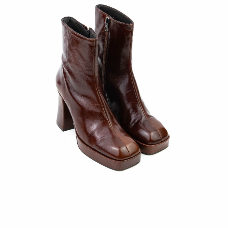 Women L'Intervalle | L'Intervalle Women Mayotte Chestnut Leather