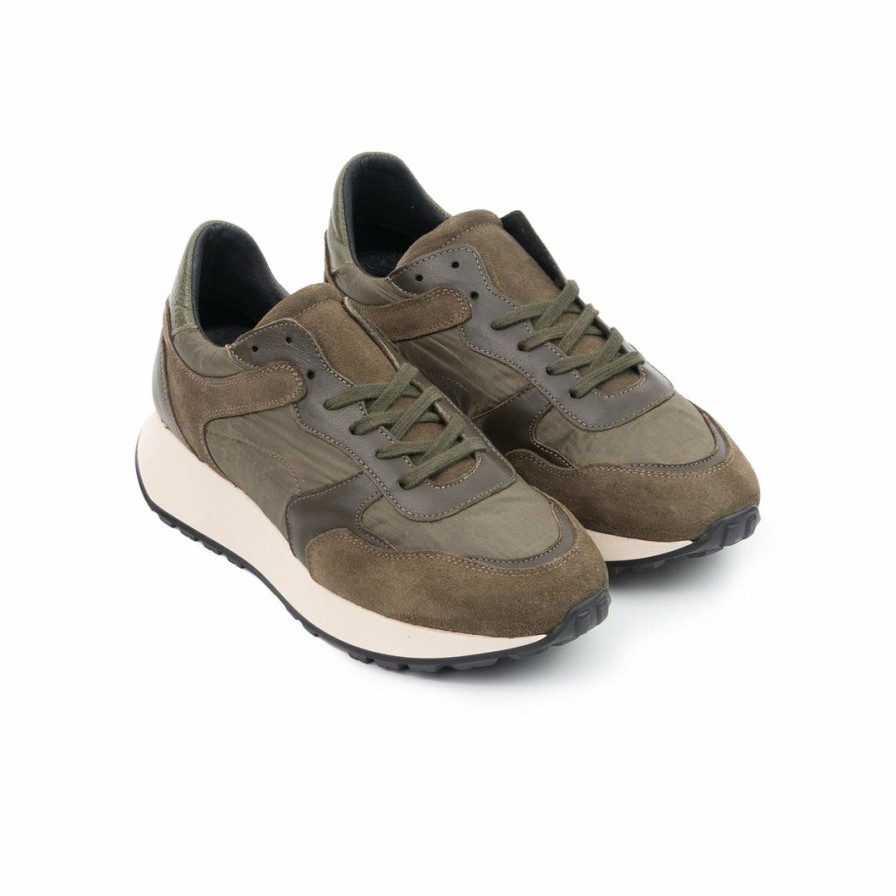 Women L'Intervalle | L'Intervalle Women Ricky Khaki/Brown Suede