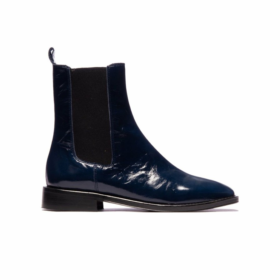 Women L'Intervalle | L'Intervalle Essen Navy Leather