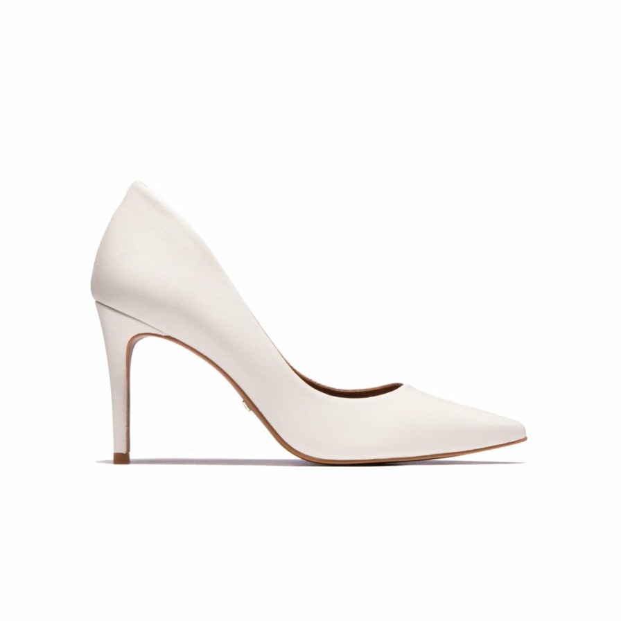 Women L'Intervalle | L'Intervalle Arabella White Leather Women