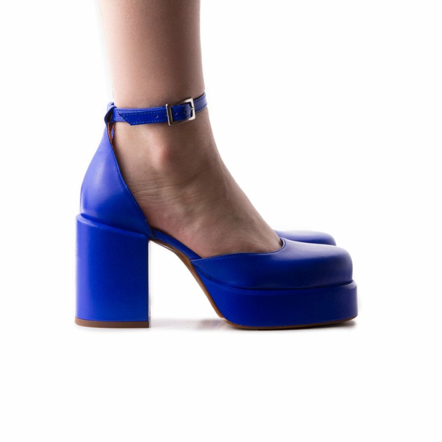 Women L'Intervalle | L'Intervalle Women Cambridge Royal Blue Leather Royal Blue Leather/Cuir Bleu Fonce