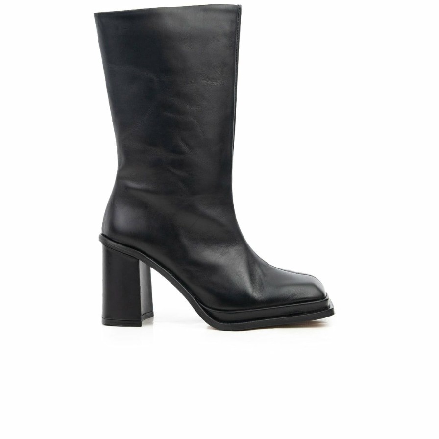 Women L'Intervalle | L'Intervalle Chaumont Black Leather