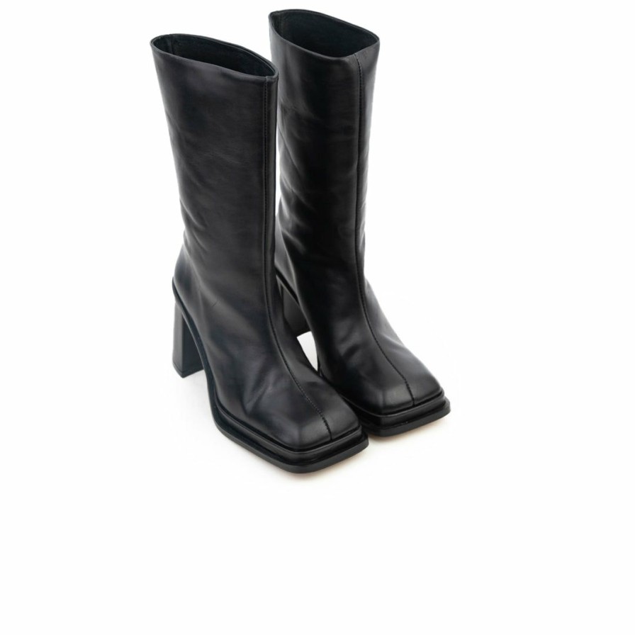 Women L'Intervalle | L'Intervalle Chaumont Black Leather