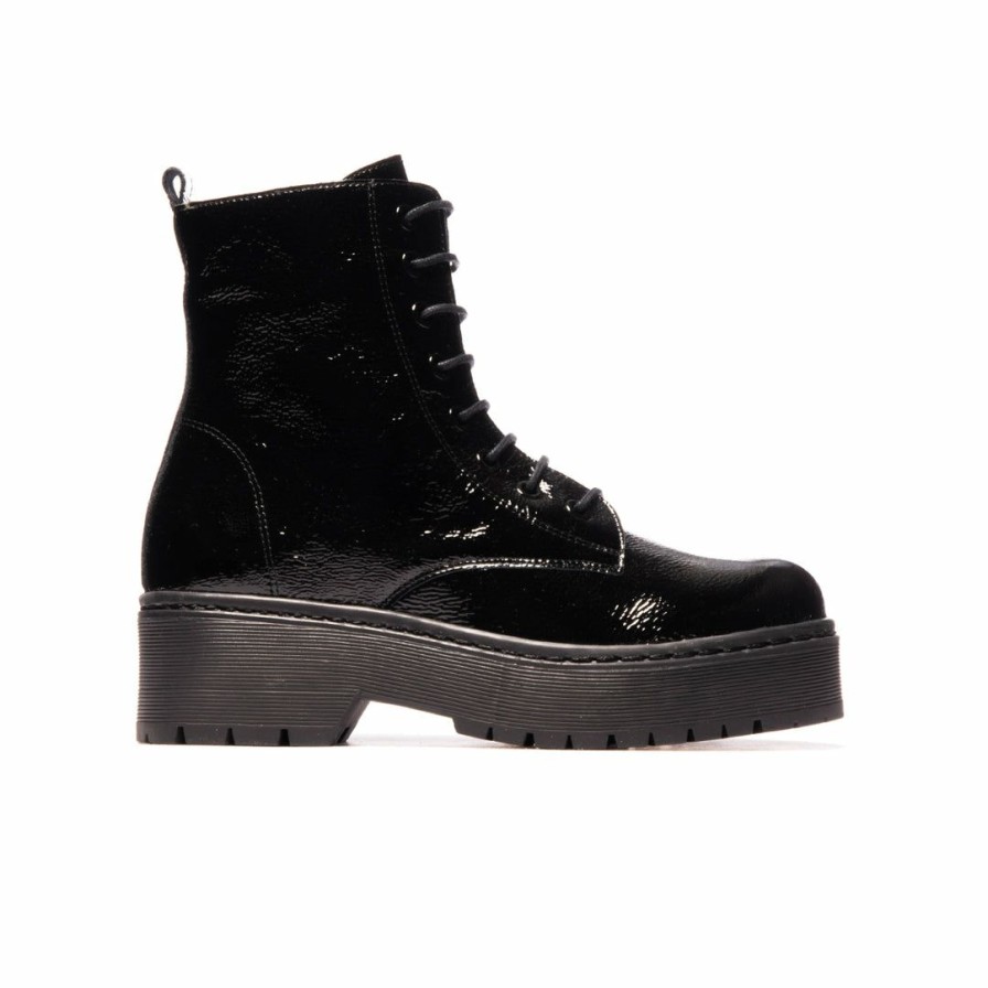 Women L'Intervalle | L'Intervalle Women Piston Black Patent